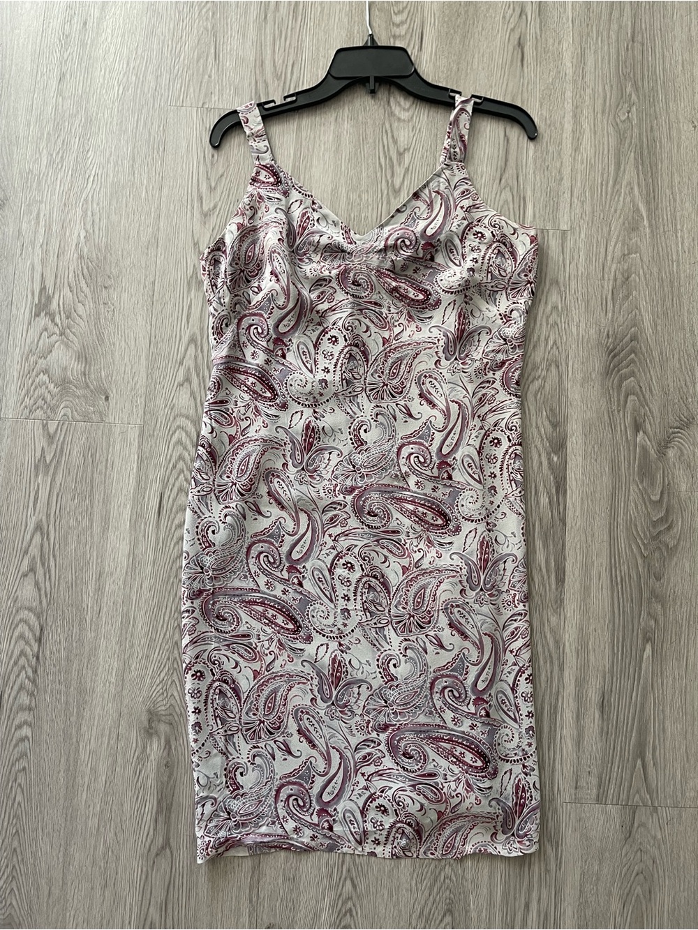 Vintage 90s alfani paisley print silk dress